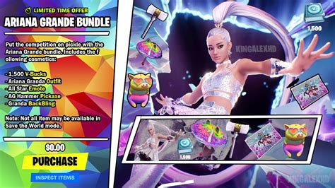 How To Get Ariana Grande Bundle Free In Fortnite Unlock Ariana Grande