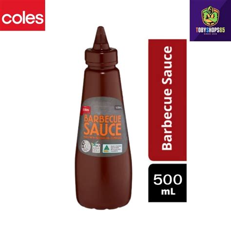 Coles Barbecue Squeezy Sauce barbq 500mL โคลส ซอสบารบคว ซอสบารบคว