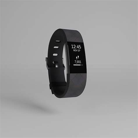 3d Model Fitbit Watch 3 Vr Ar Low Poly Cgtrader