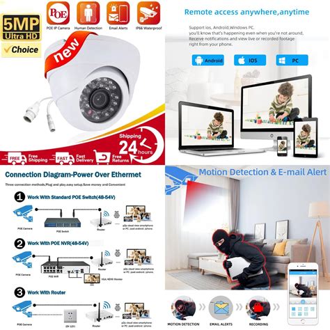 CHNGTOA High Definition 4K 8MP 5MP Dome POE IP Camera With Explosion