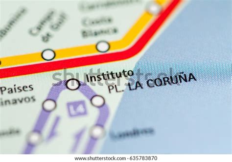 Instituto Station Alicante Metro Map Stock Photo 635783870 Shutterstock