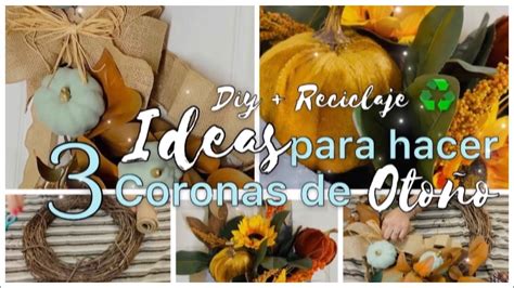 DIYs Ideas para decorar en otoñoIDEAS PARA HACER CORONAS SÚPER