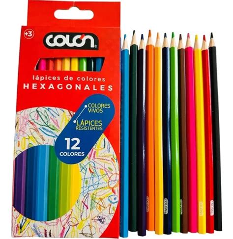 Set L Pices De Colores Vivos Hexagonal Resistente Col N Cuotas Sin