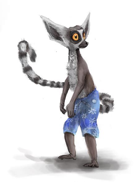 Elena Stevenson Lemur Character Concept Character Design Animation Lemur Character Concept