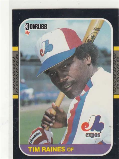 Tim Raines Donruss Expositions Montr Al Eur Picclick Fr