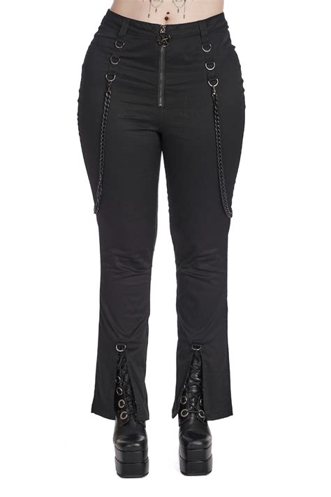 Banned Alternative Rebel Heart Flare Trousers