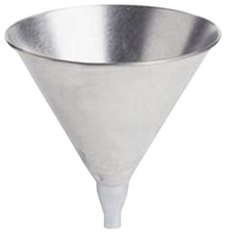 Plews Steel Funnel Galvanized Qt Traditional Specialty