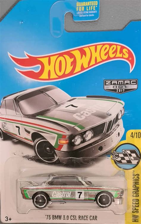 Hot Wheels Speed Graphics Bmw Csl Race Car Zamac Universo