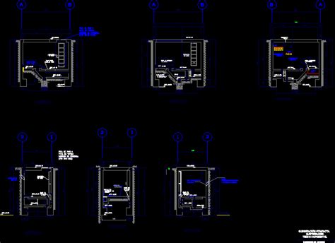 Subestacion Electrica En AutoCAD Librería CAD