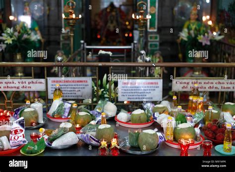 Mariamman Hindu Temple. Offerings. Ho Chi Minh city. Vietnam Stock ...