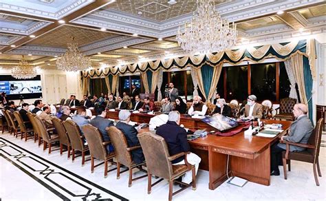 Prime Minister Muhammad Shehbaz Sharif Chairs A Meeting Of The Federal