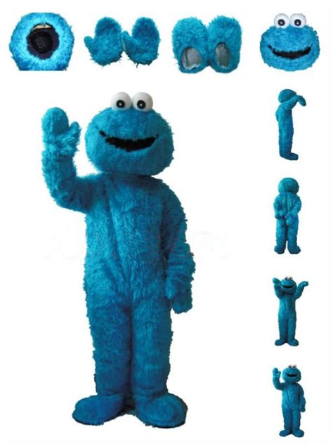 Pro Halloween Suits Sesame Street Cookie Monster Outfit Mascot Costume