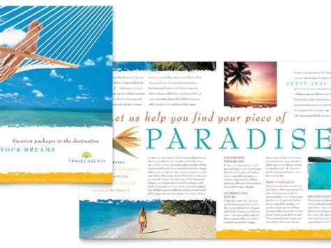 Free Travel Brochure Templates for Microsoft Word Travel Agency ...