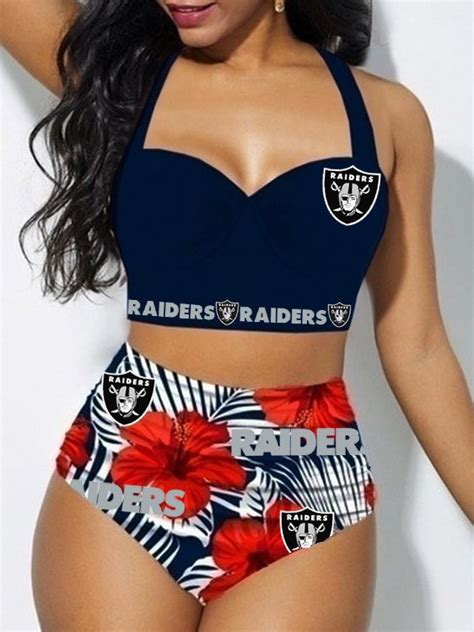 Las Vegas Raiders Sexy Print Bikini Swimsuit Sportique Shop