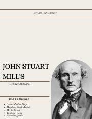 Group John Stuart Mills Utilitarianism Pdf Ethics Module John