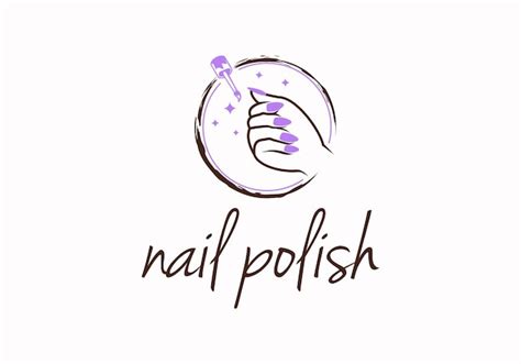 Premium Vector Nails Polish Manicure Salon Logo Design Template