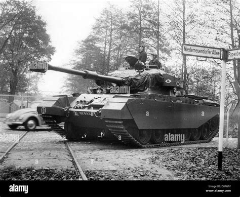 A British Centurion Tank During A Fight Exercise In Berlin Spandau On