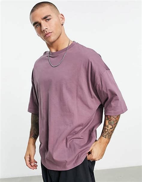 Asos Design T Shirt Oversize Gris Asos