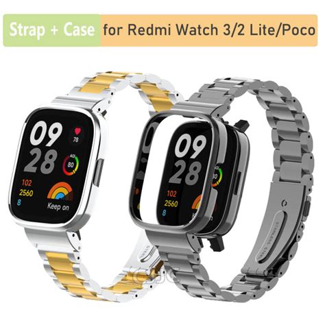 Classic Stainless Steel Strap For Redmi Watch 3 Active 2 Lite