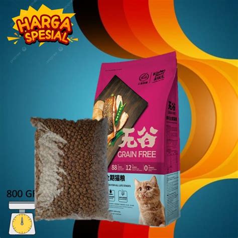 Makanan Kucing Kitchen Flavor Beauty All Stage Kemasan Repack Ukuran