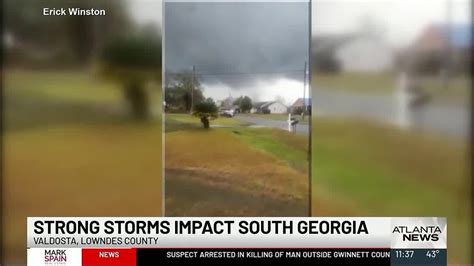 Strong Storms Causing Significant Damage In South Georgia Youtube