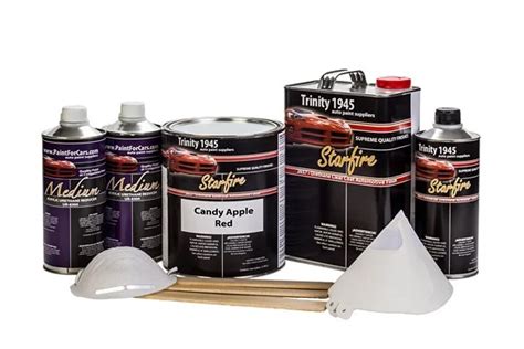 Candy Apple Red Urethane Basecoat Clear Coat Car Paint Kit W Starfire