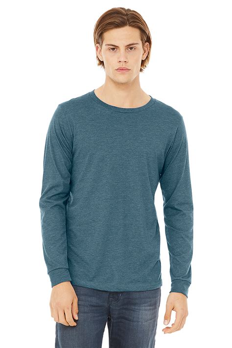 Bella Canvas Men S Jersey Cvc Long Sleeve Tee Sun Website