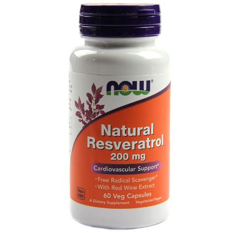 Natural Resveratrol Mg Now