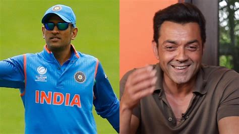 Ms Dhoni Requests Bobby Deol To Delete ’embarrassing’ Video Of Him From His Phone Actor Shares