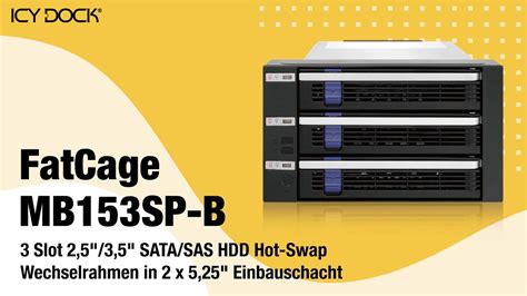 ICY DOCK 3 In 2 SATA SAS 2 5 3 5 HDD SSD Hot Swap Wechselrahmen