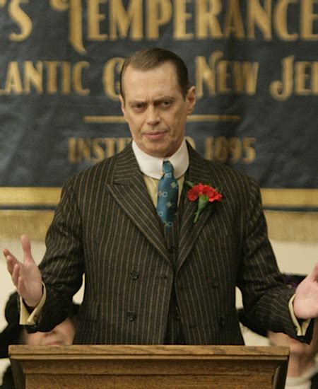 Nucky Thompson's Charcoal Striped Credits Suit » BAMF Style