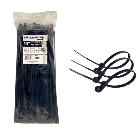 Kable Kontrol MHT14 120 Black 27 72 Screw Mount Cable Zip Ties 14