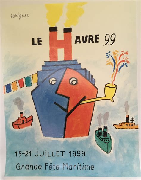 AFFICHE LE HAVRE 99 GRANDE SEMAINE MARITIME 15 21 JUILLET 1999 Par