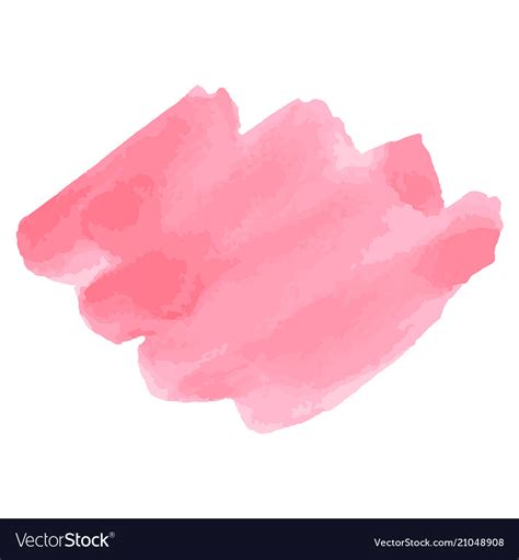 Watercolor Brush Strokes Pink Aquarelle Abstract Vector Image