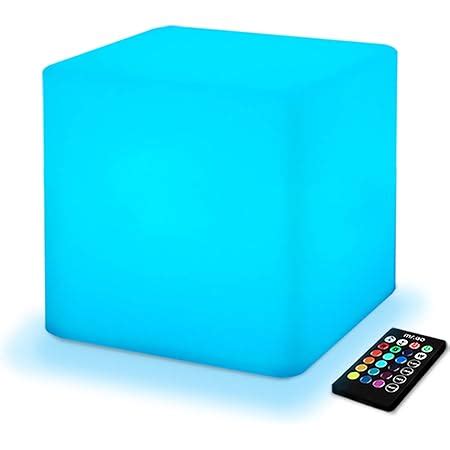 Amazon Mr Go Inch Rechargeable Led Cube Light W Remote Rgb