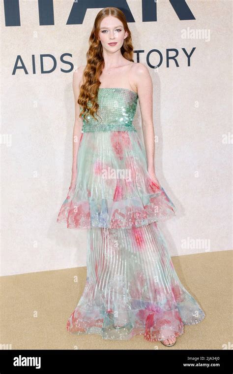 CANNES MAY 26 Larsen Thompson On The AmfAR GALA Red Carpet During