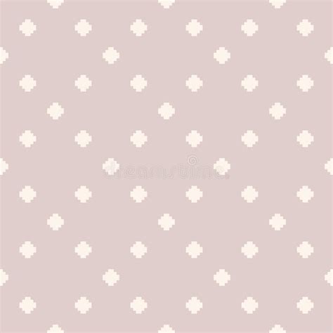 Subtle Vector Minimalist Floral Geometric Seamless Pattern Light