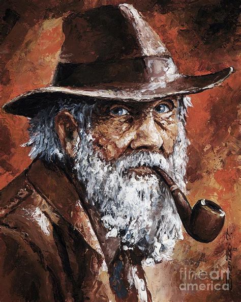 Old Man with Pipe Painting by Emerico Imre Toth - Fine Art America