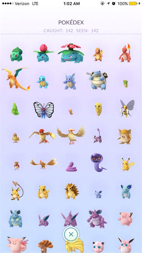 Pokemon Go complete Pokedex - Business Insider