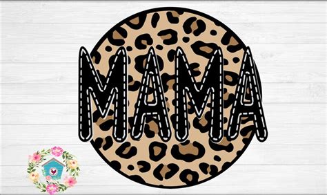 Mama Leopard Print Sublimation Digital Download Png Etsy