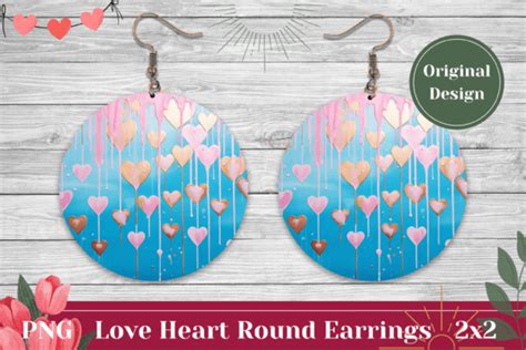 Pastel Blue Round Earring Sublimation Graphic By Ailirel Design