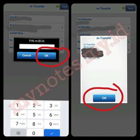 Cara Transfer Ke Sesama BCA Menggunakan BCA Mobile Banking My Notes