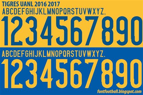 Font Football Font Vector Tigres Uanl Kit