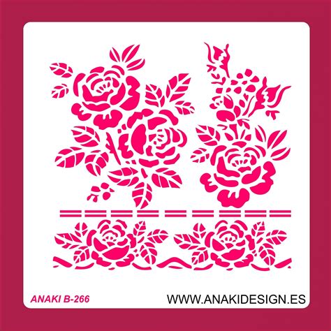 STENCIL ROSAS Anaki Design