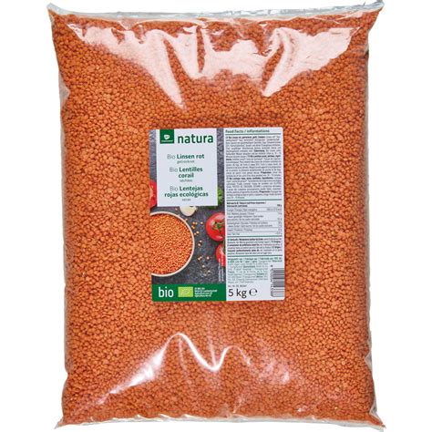 Transgourmet Österreich Natura Bio Linsen rot 5 kg