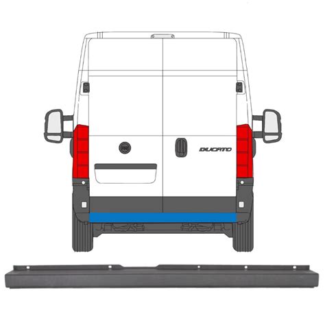 Hinten Stossstange Zentral Fiat Ducato