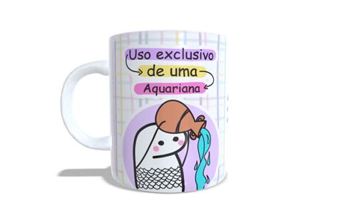 Caneca Flork Signos Uso Exclusivo De Uma Aquariana