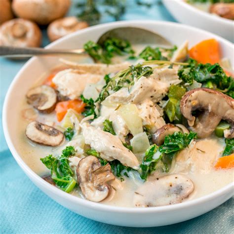 Creamy Mushroom Soup Recipe With Chicken