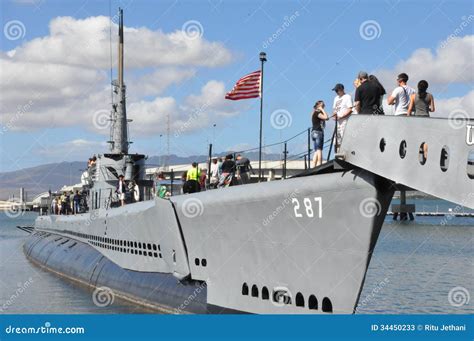 Uss Bowfin Submarine In Honolulu Hawaii Editorial Stock Photo Image