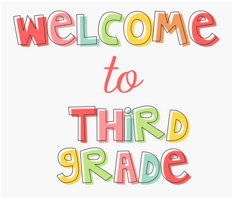 Welcome To 3rd Grade Graphic Design Free Transparent Clipart